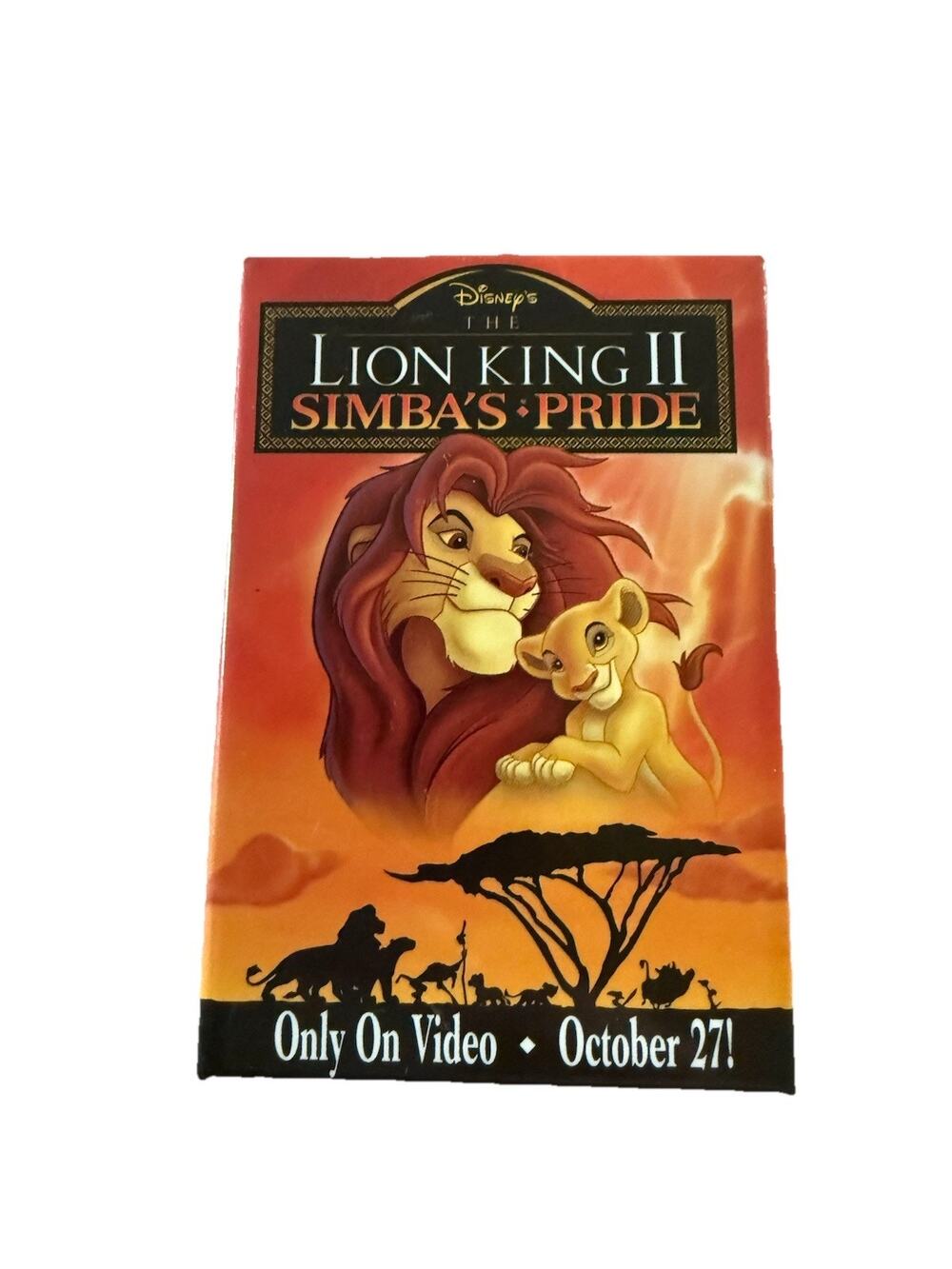 Disney THE LION KING II SIMBAS PRIDE Movie Promotional Pinback Button Pin